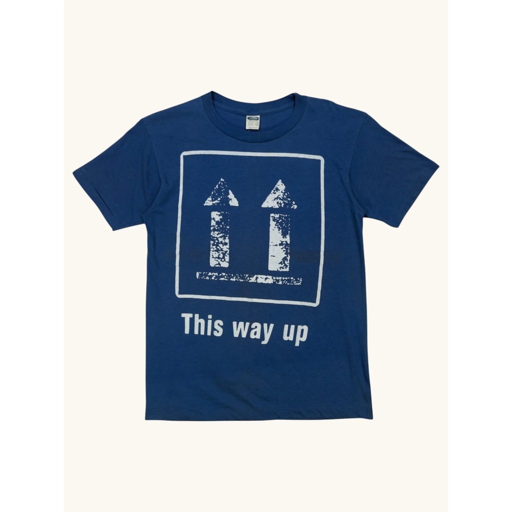 Vintage Peter Gabriel 1982 1983 This Way Up Tour Shirt Blue L Ched by Anvil